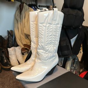 White cowboy boots